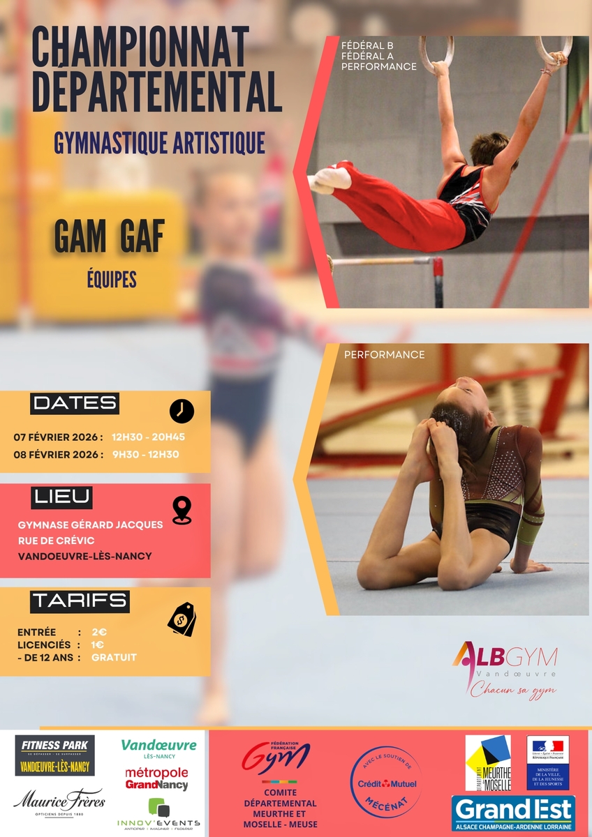 GAM-GAF 54 - Eq Perfs - Vandoeuvre - 07 & 08.02.2026