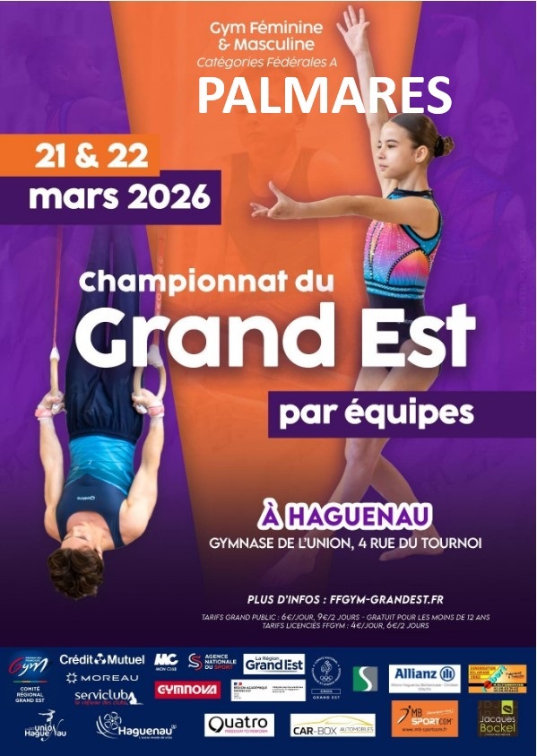 Palmares PAM - GAM-GAF - Reg Eq Fed A - Haguenau - 21 & 22.03.2026