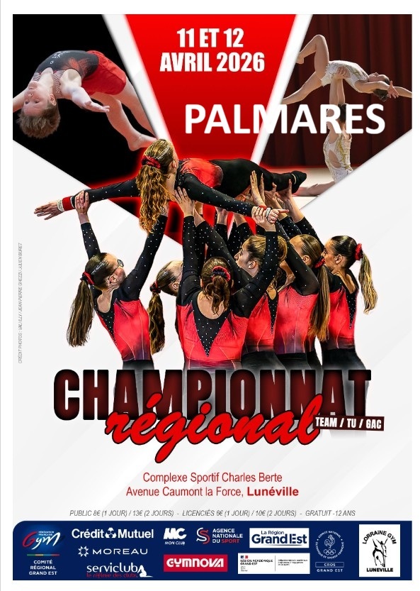 Palmares GAC - Région - Lunéville - 12.04.2026