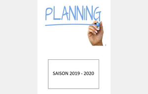 Planning Général 2019-2020