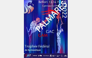Palmares + vidéos Trophée fédéral GAC - Belfort - 14 & 15.05.2022